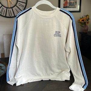 Brand New Rip Curl Crew Neck with Colored Striped Sleeves (Small)